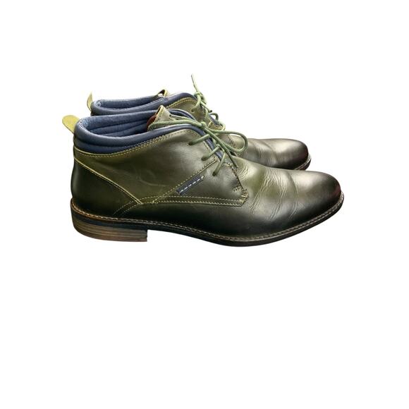 Parc City Boot Co Olive Green Ombré Leather Chukka Boots Mens US 9 Business Cas main image 10